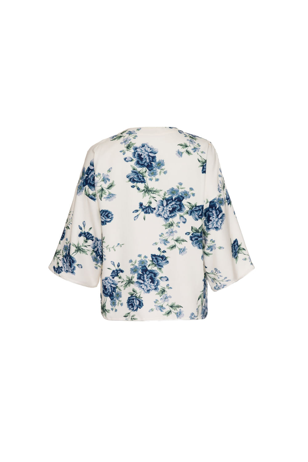 PIJAMA CURTO FLORAL OLGA OFF WHITE