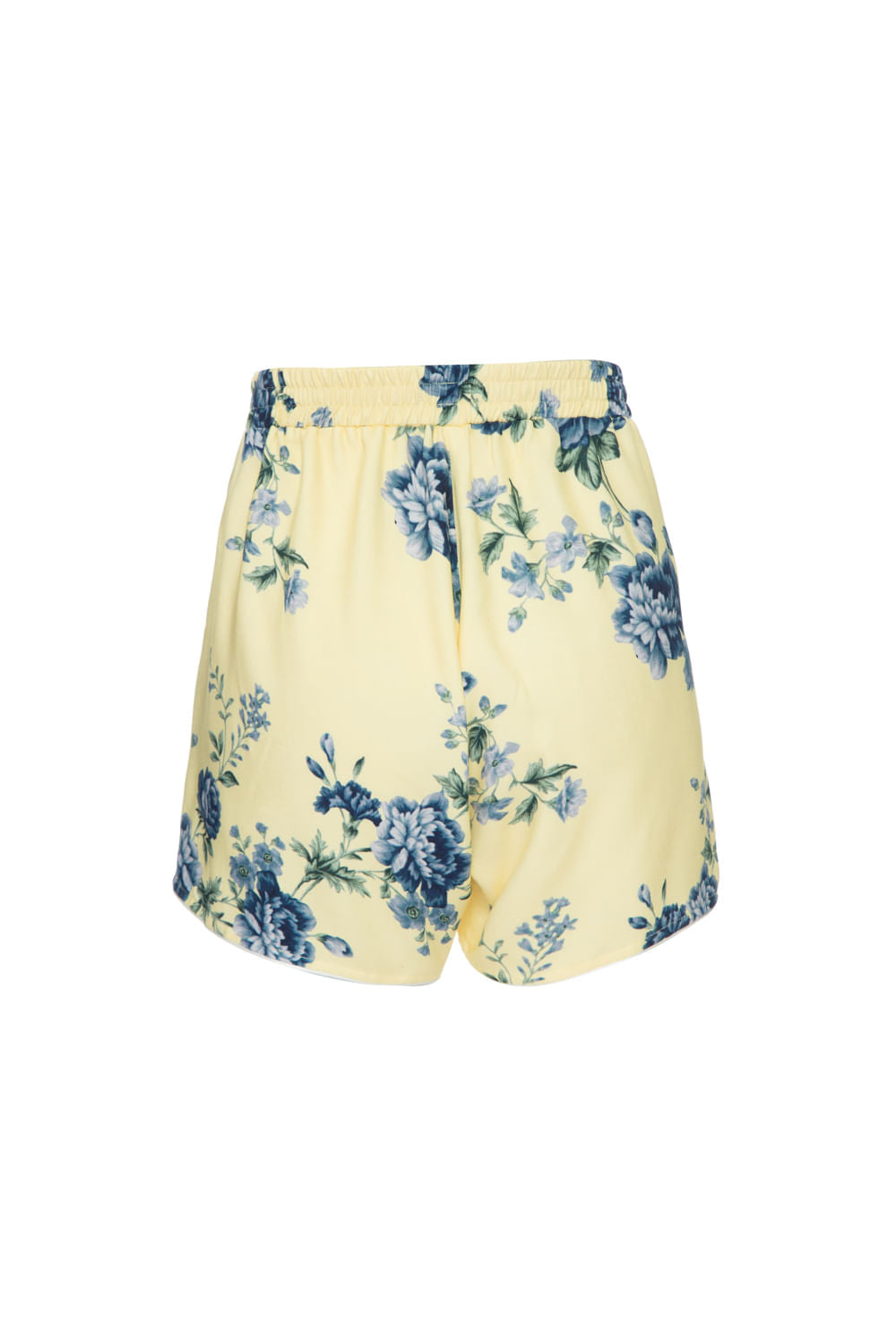 PIJAMA CURTO FLORAL OLGA AMARELO