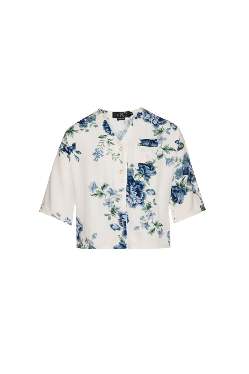 PIJAMA CURTO FLORAL OLGA INFANTIL OFF WHITE