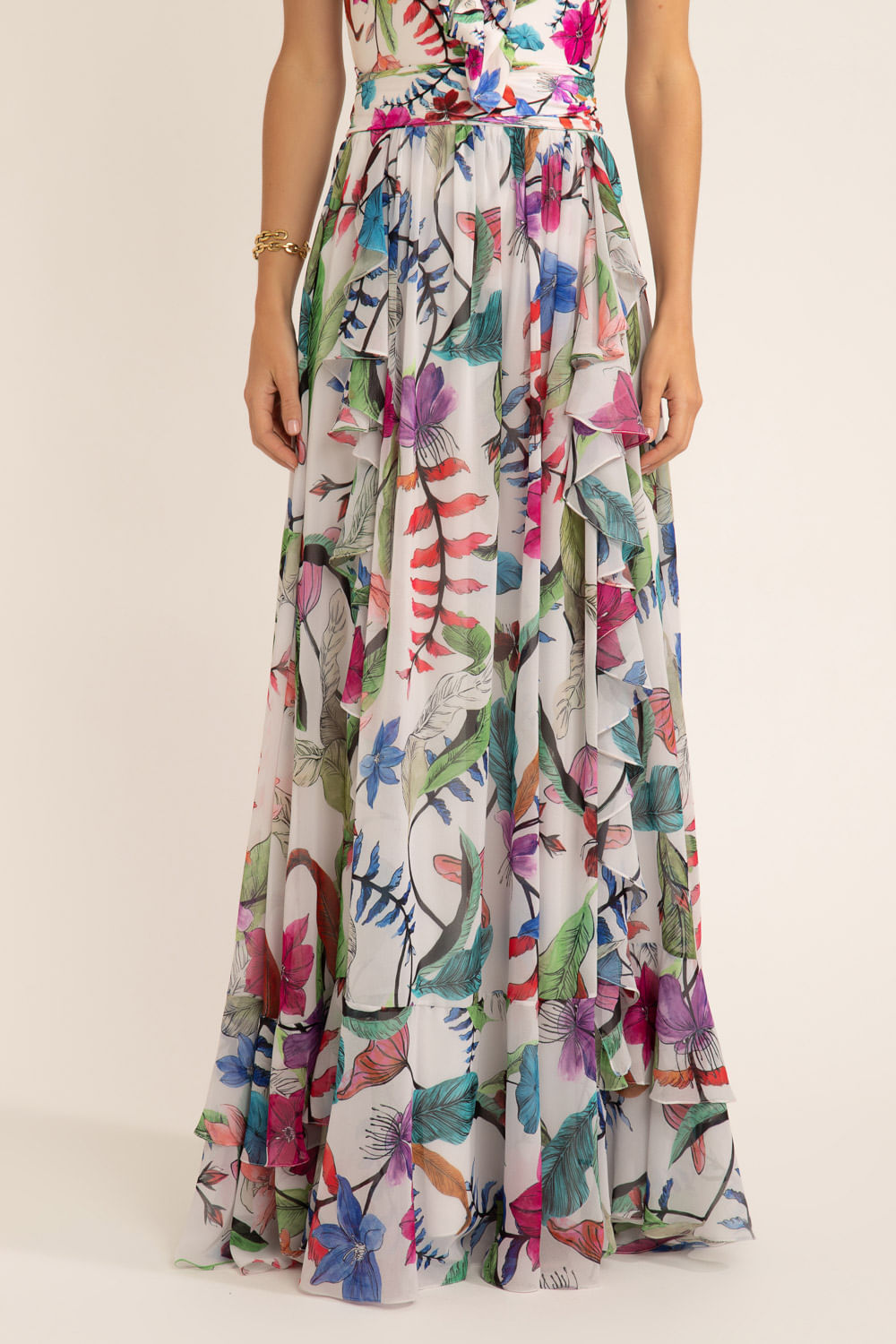 Saia longa zamia off white