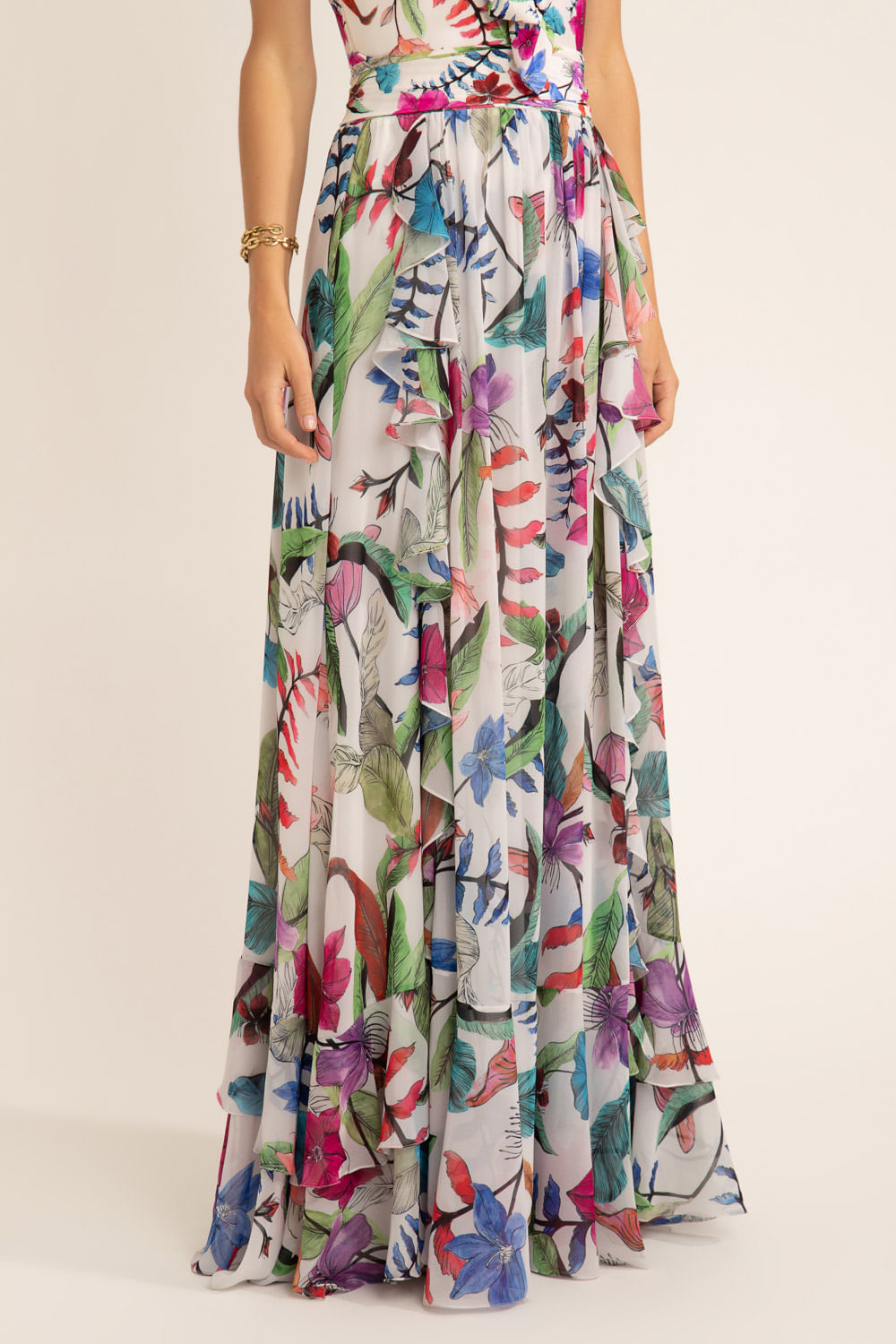 Saia longa zamia off white