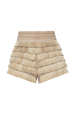 Short fringes bege claro