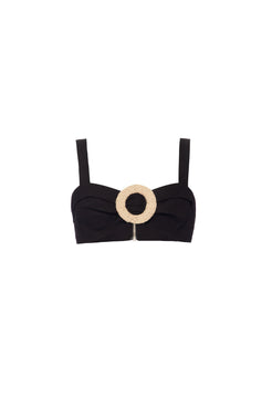 TOP FIVELA PALHA SCAPE PRETO