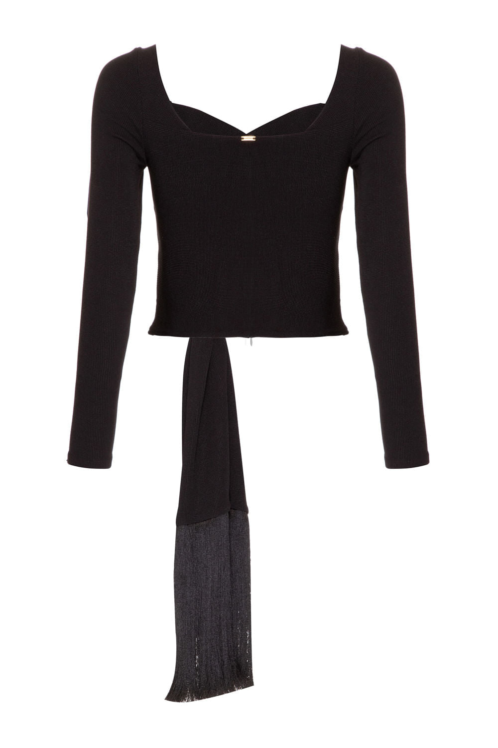TOP CROPPED FRANJAS GEMINI PRETO