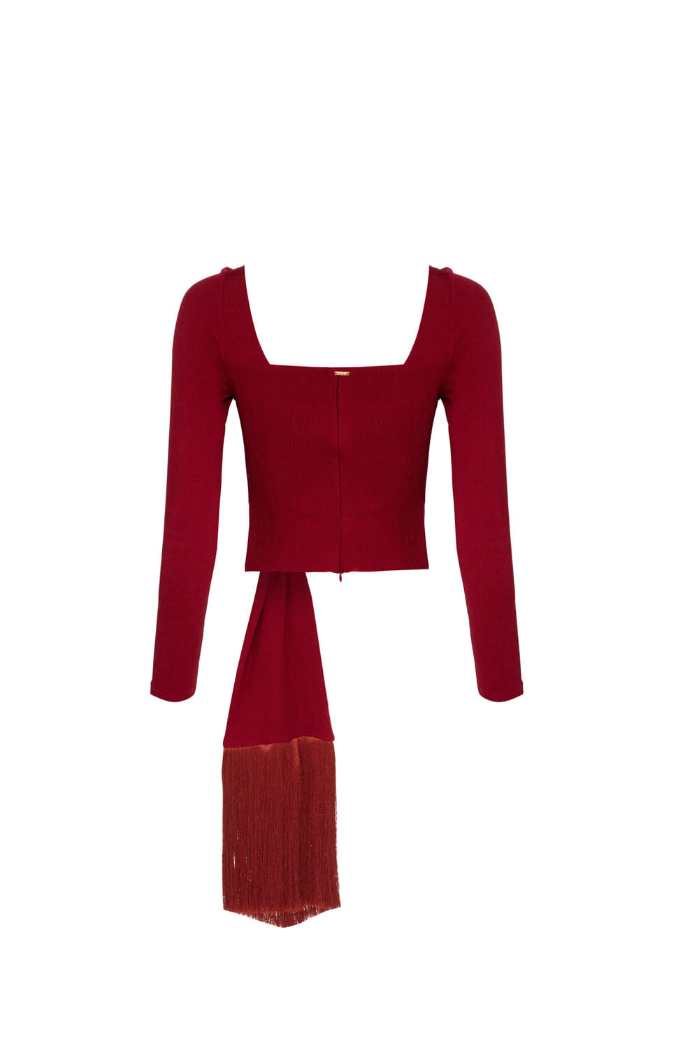TOP CROPPED FRANJAS GEMINI VERMELHO