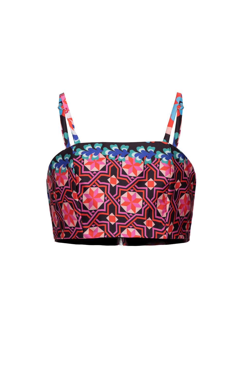 TOP CROPPED DAMASCENA PRETO
