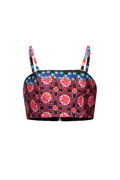 TOP CROPPED DAMASCENA PRETO