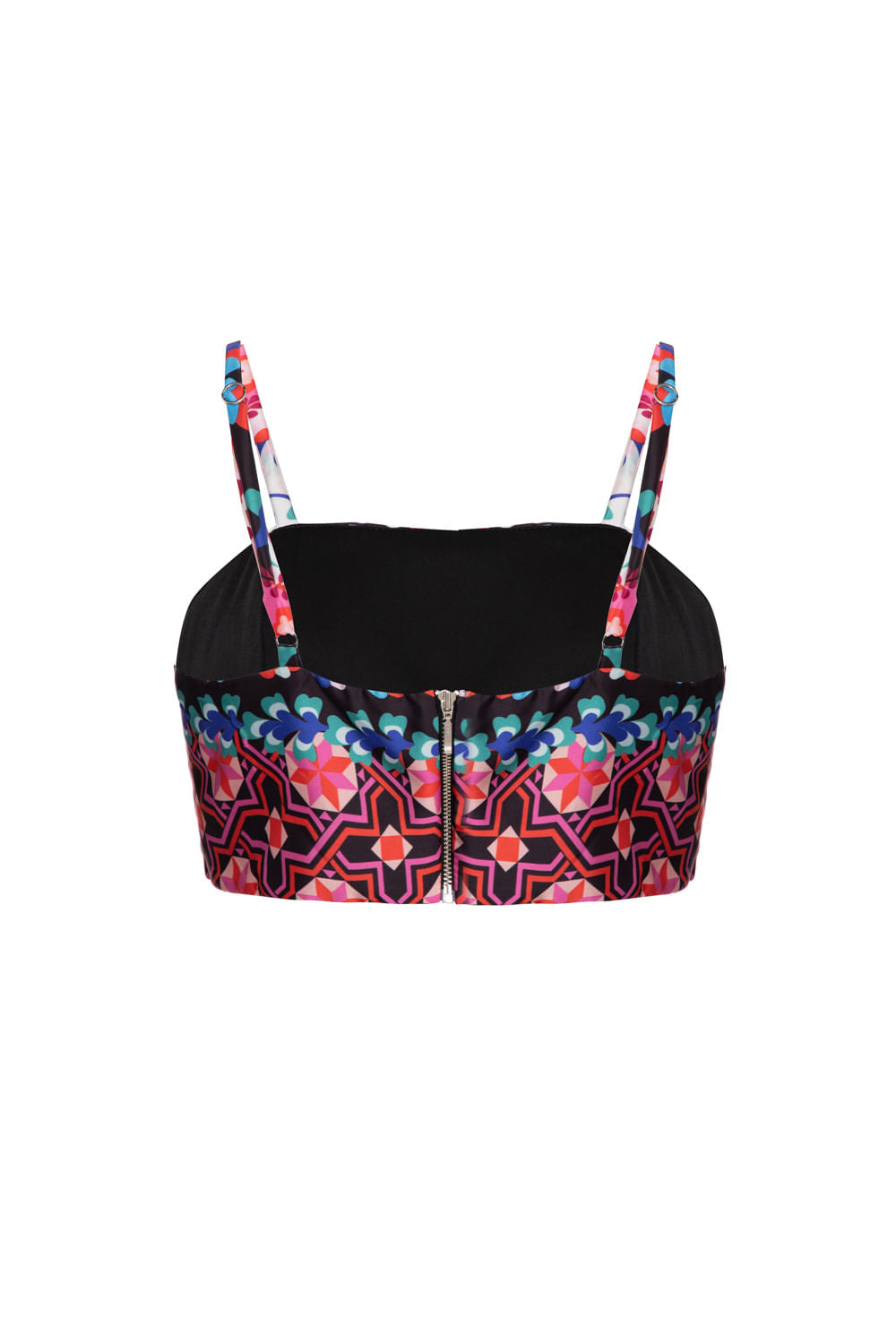 TOP CROPPED DAMASCENA PRETO