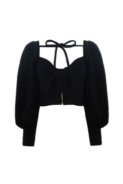TOP CROPPED EMPOWERED PRETO