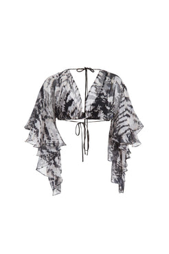 TOP AMARRAÇÃO GRÁFICO GEORGI OFF WHITE