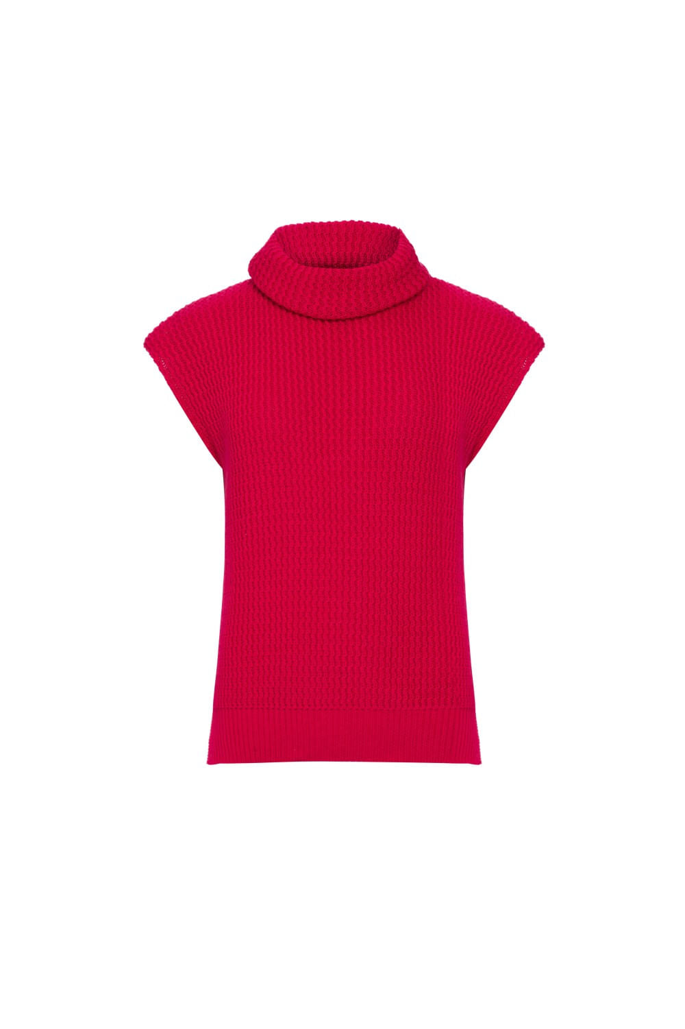 Blusa gola alta tricot gypsy pink