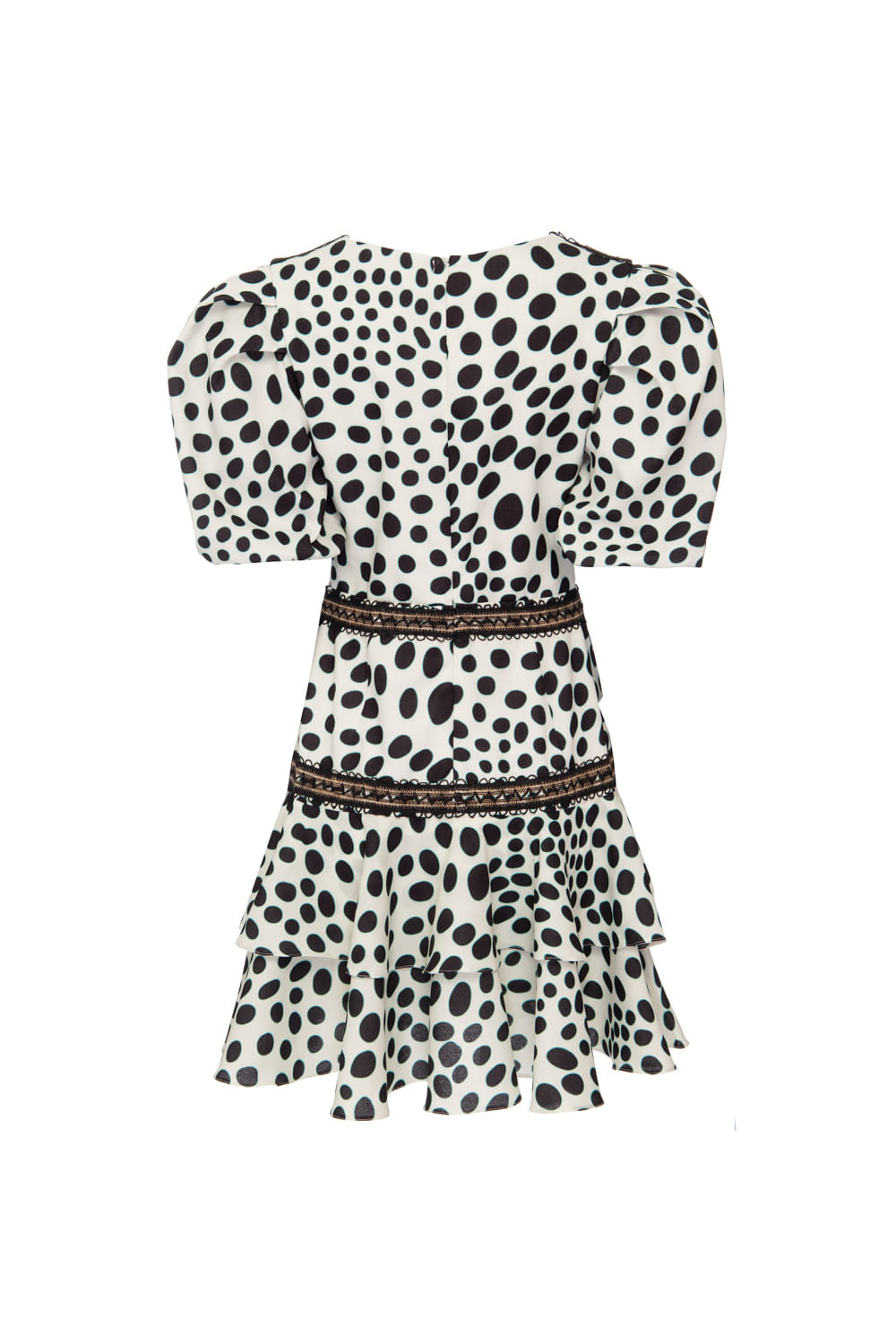 VESTIDO CURTO FERRAGEM POÁ BOSSA OFF WHITE