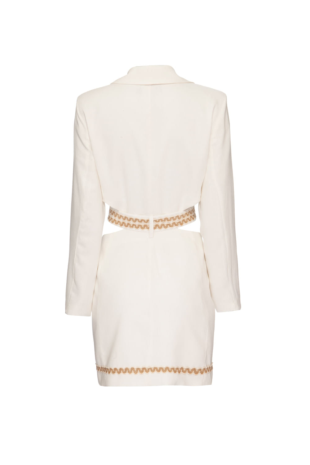 VESTIDO CURTO RECORTES SCAPE OFF WHITE