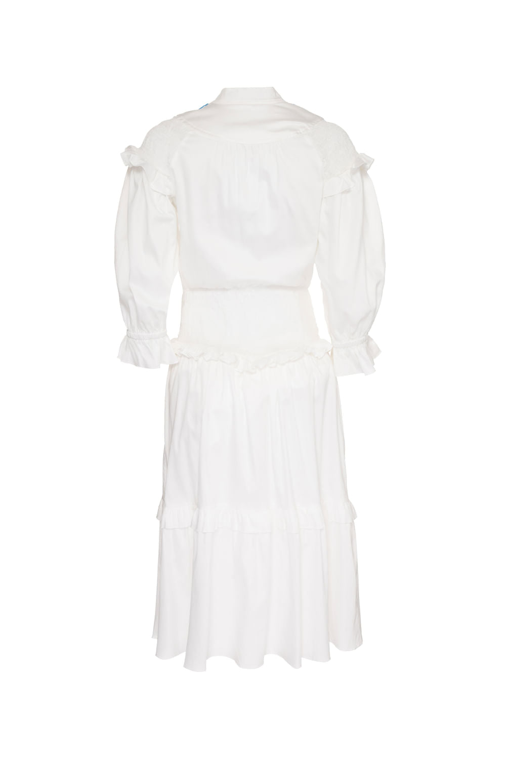 VESTIDO MÍDI LASTÉX OFF WHITE