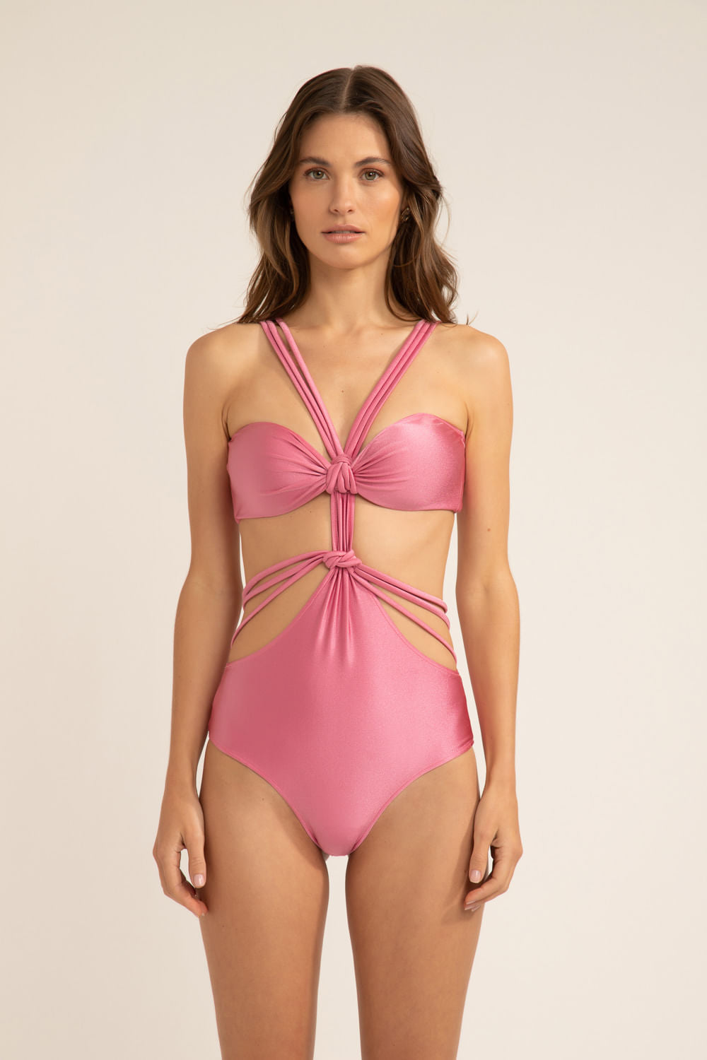 BODY DE BEACH ROSA SELVAGEM COM NÓS ROSA