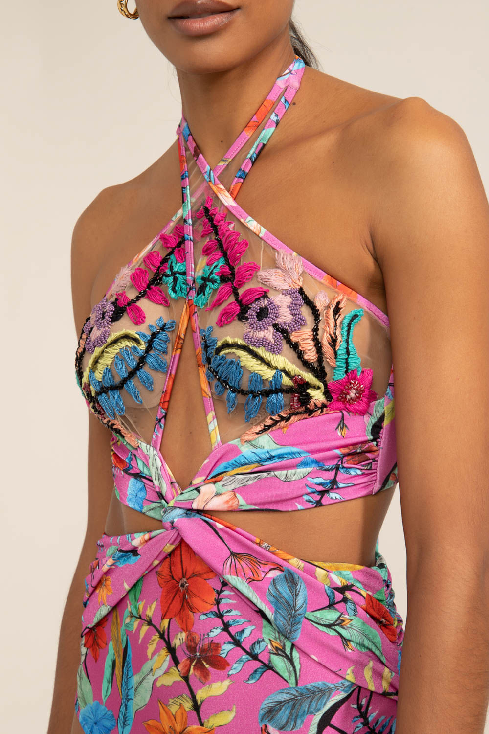 BODY RECORTES ZAMIA ROSA