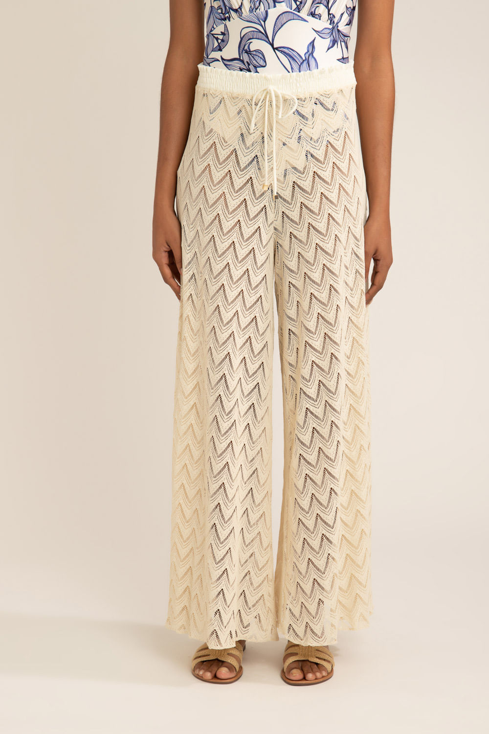 Calça tela deep dive off white
