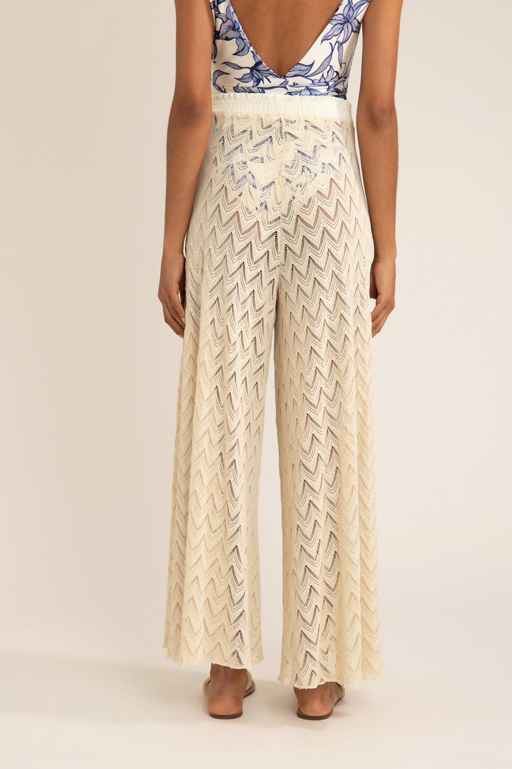 Calça tela deep dive off white