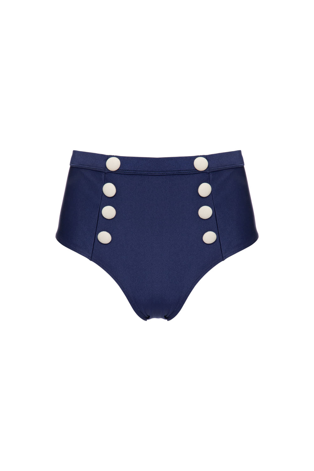 HOT PANTS BOTÕES LYCRA NAVY AZUL MARINHO