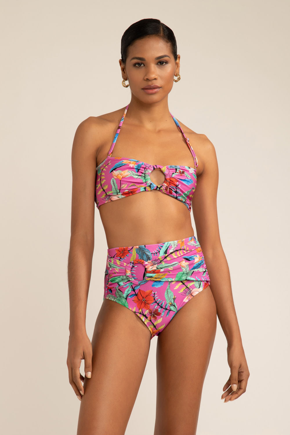 HOT DE BEACH LYCRA COM FIVELA ZAMIA ROSA