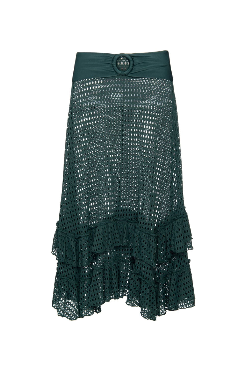 SAIA LONGA TELA LYCRA STRIPS VERDE