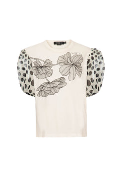 T-shirt poá bossa off white