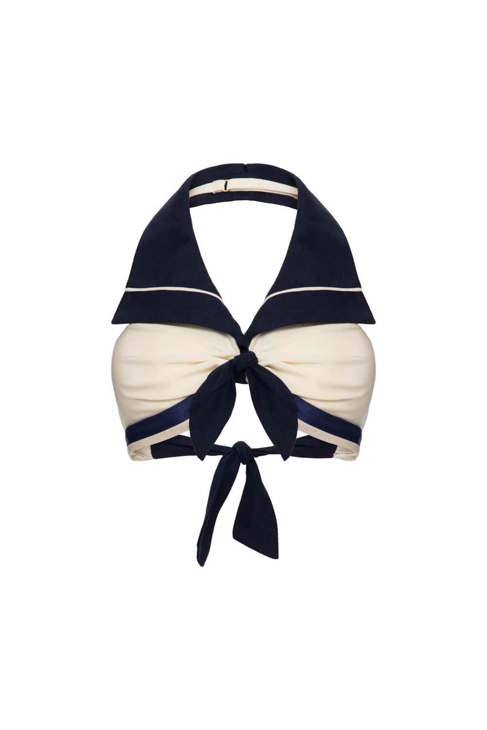 TOP BIQUÍNI PALA LYCRA NAVY AZUL MARINHO