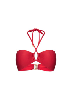 TOP DE BEACH LYCRA DIVINO COM ALÇA VINHO