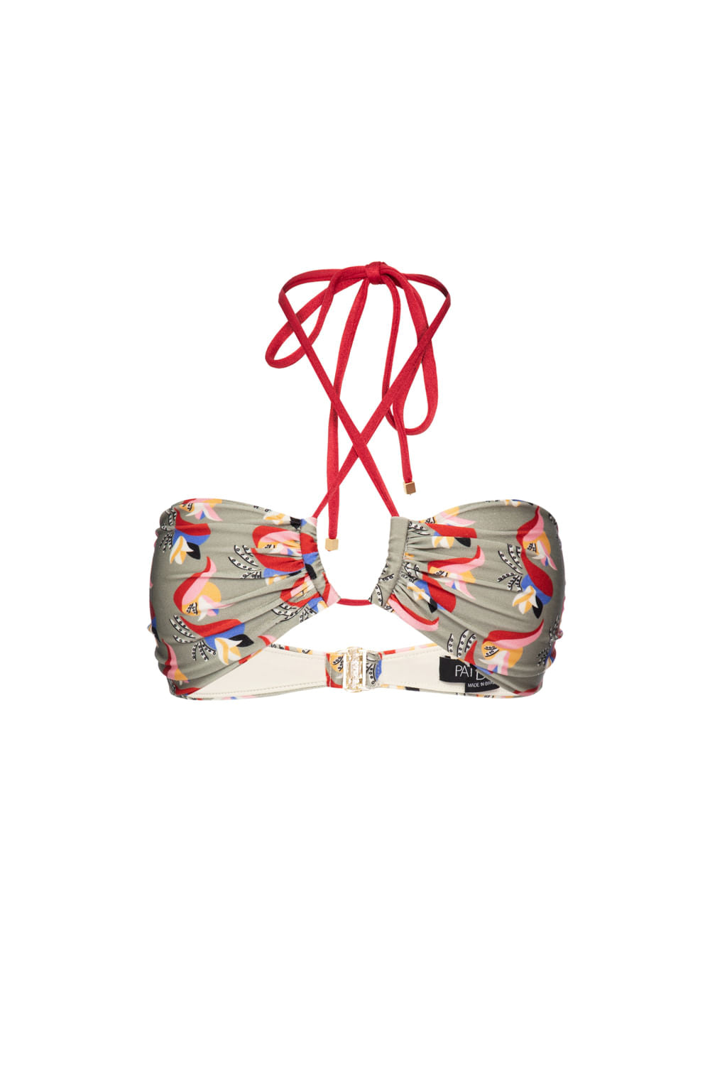 TOP BIQUÍNI TRANÇADO ZAYA RETRÔ VERDE