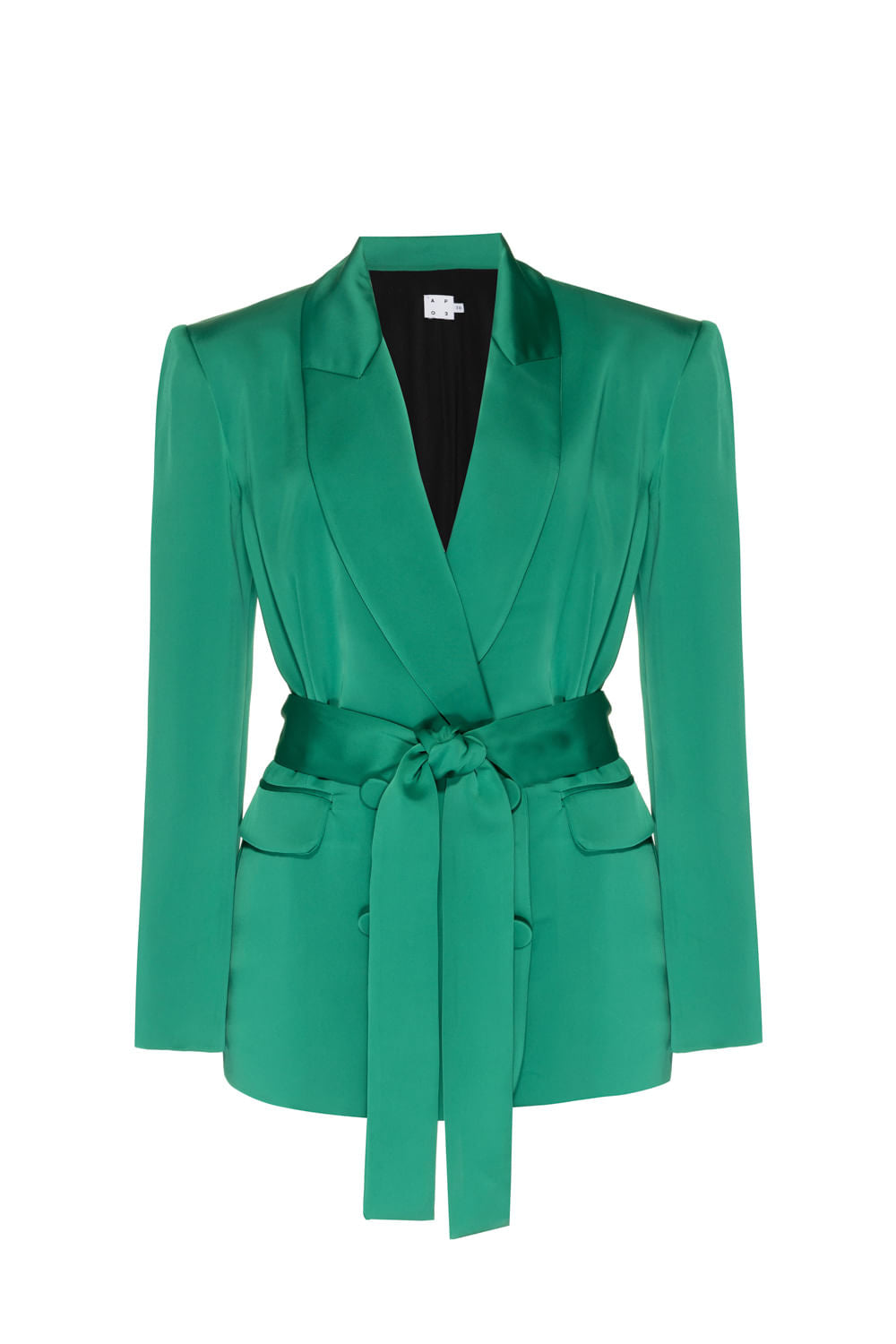 Blazer faixa cetim verde