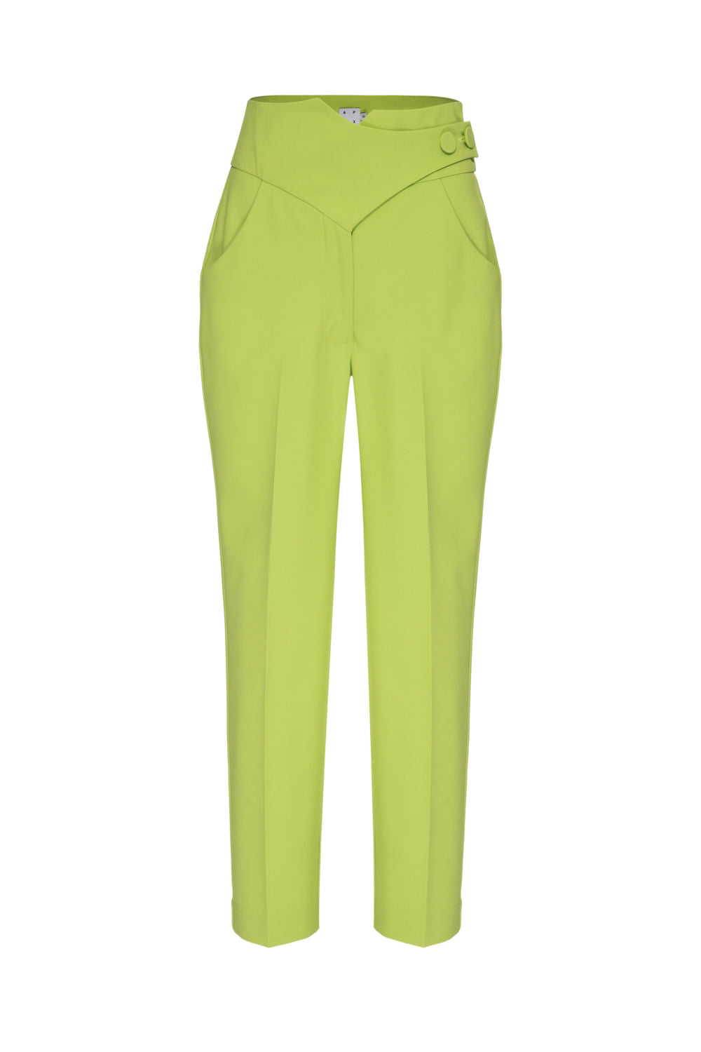 CALÇA TRANSPASSADA CREPE VERDE