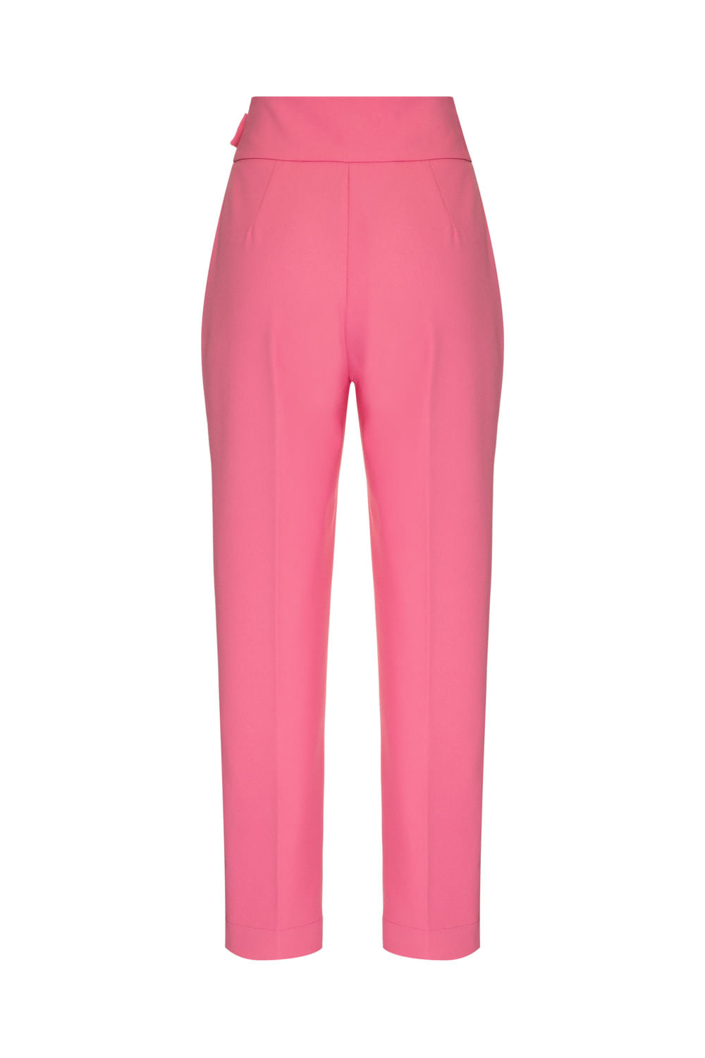 Calça transpassada crepe rosa