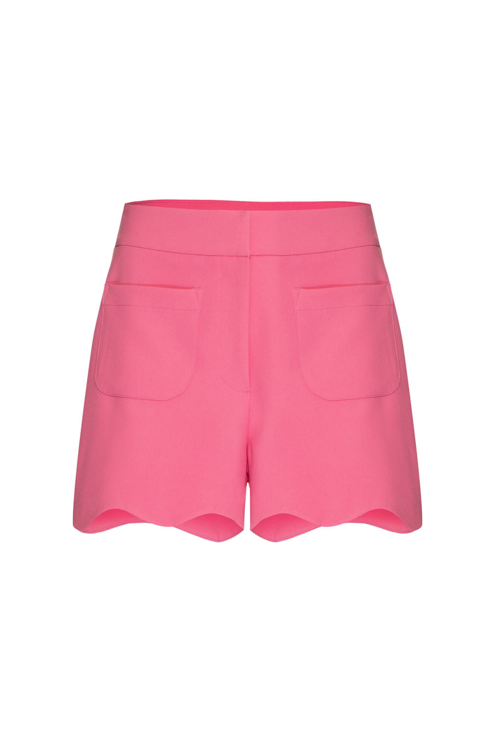 Short bolsos crepe rosa