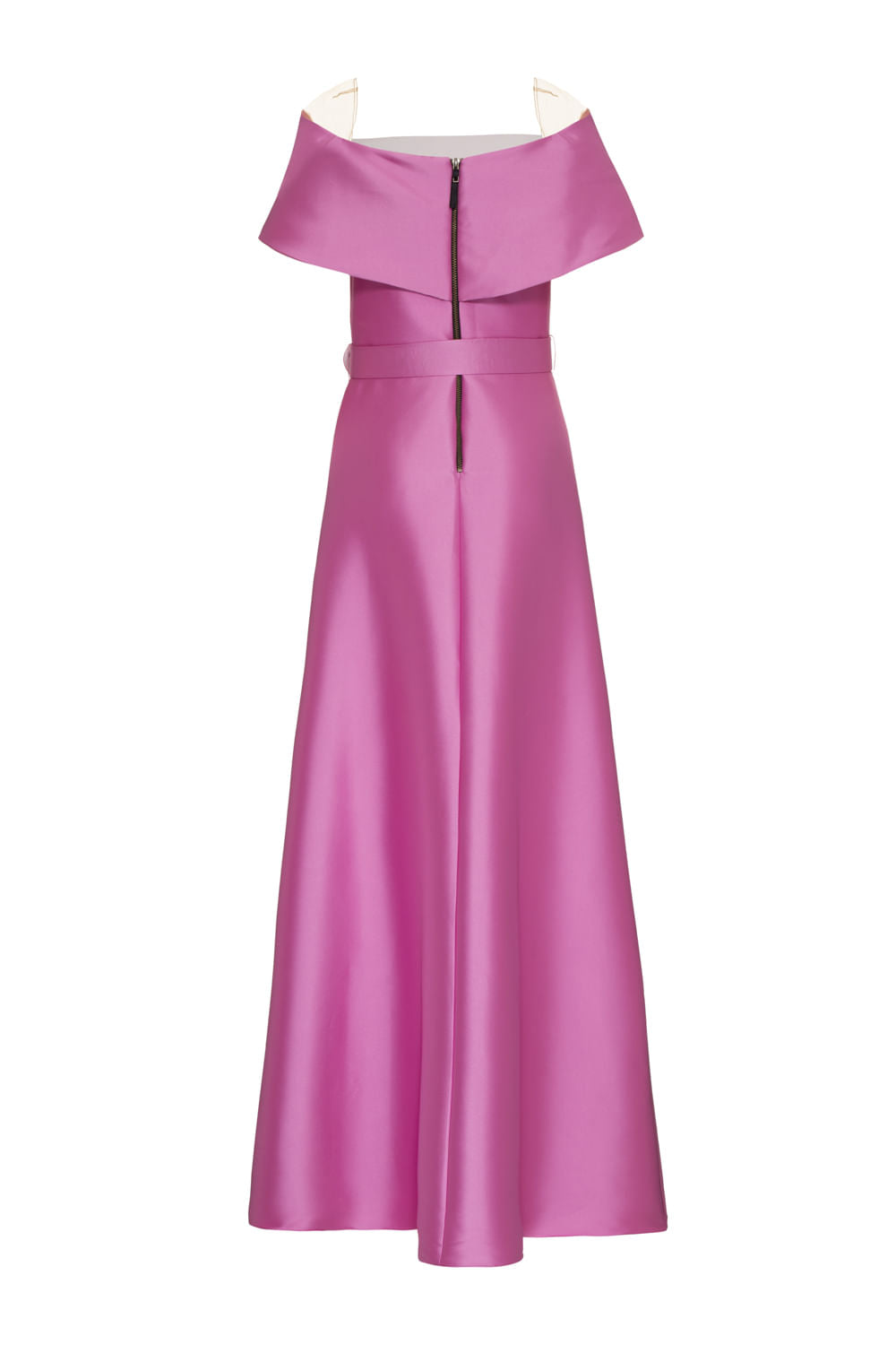 VESTIDO LONGO OMBRO A OMBRO ZIBELINE ROSA