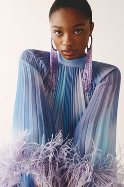 Blusa gola alta degradê cosmic rosa