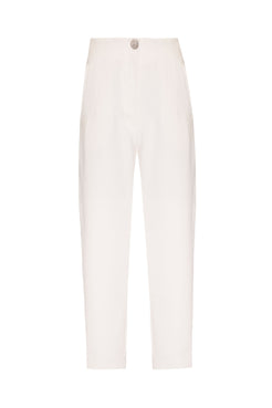 CALÇA PESPONTOS CREPE EDIE OFF WHITE
