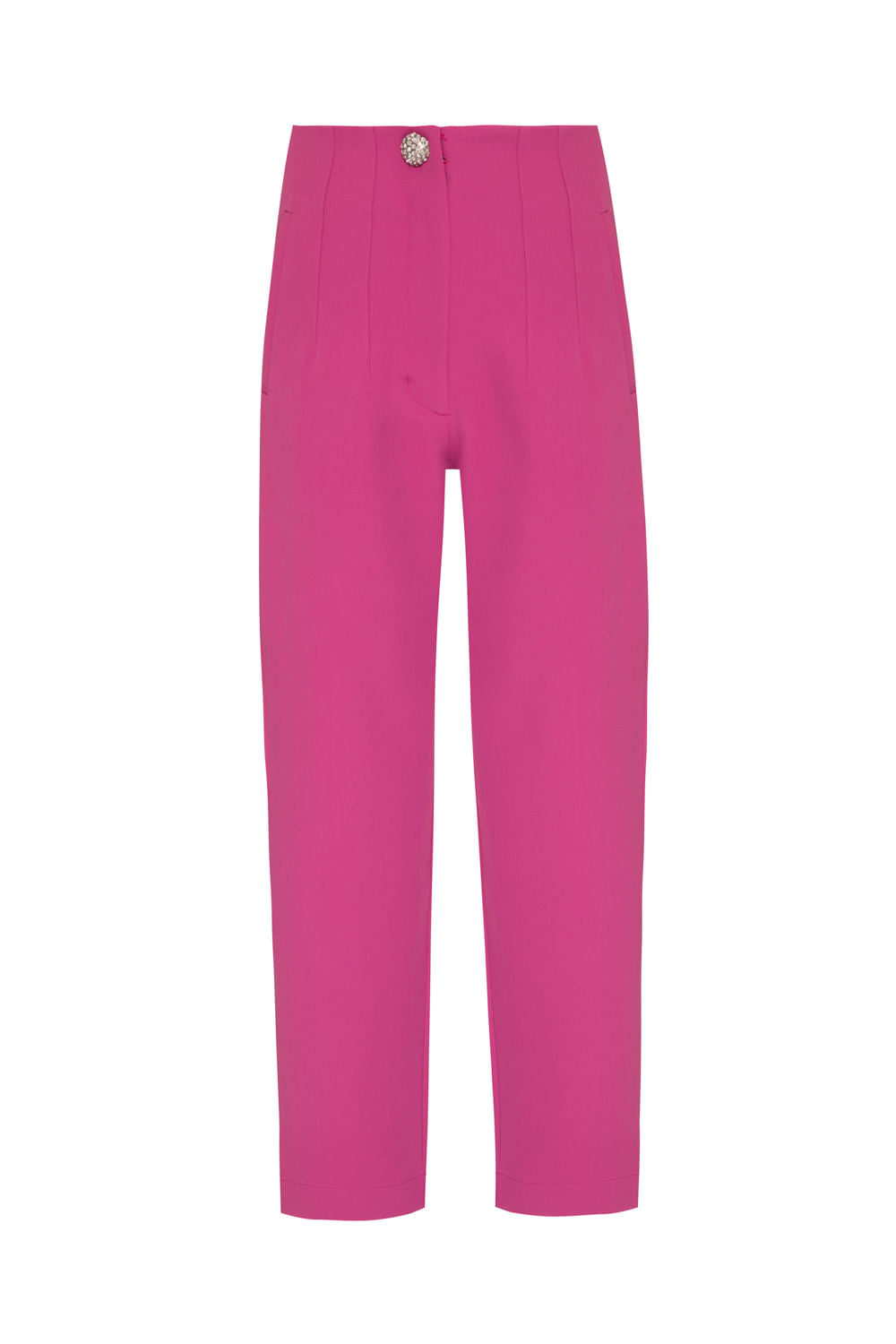 CALÇA PESPONTOS CREPE EDIE FUCSIA