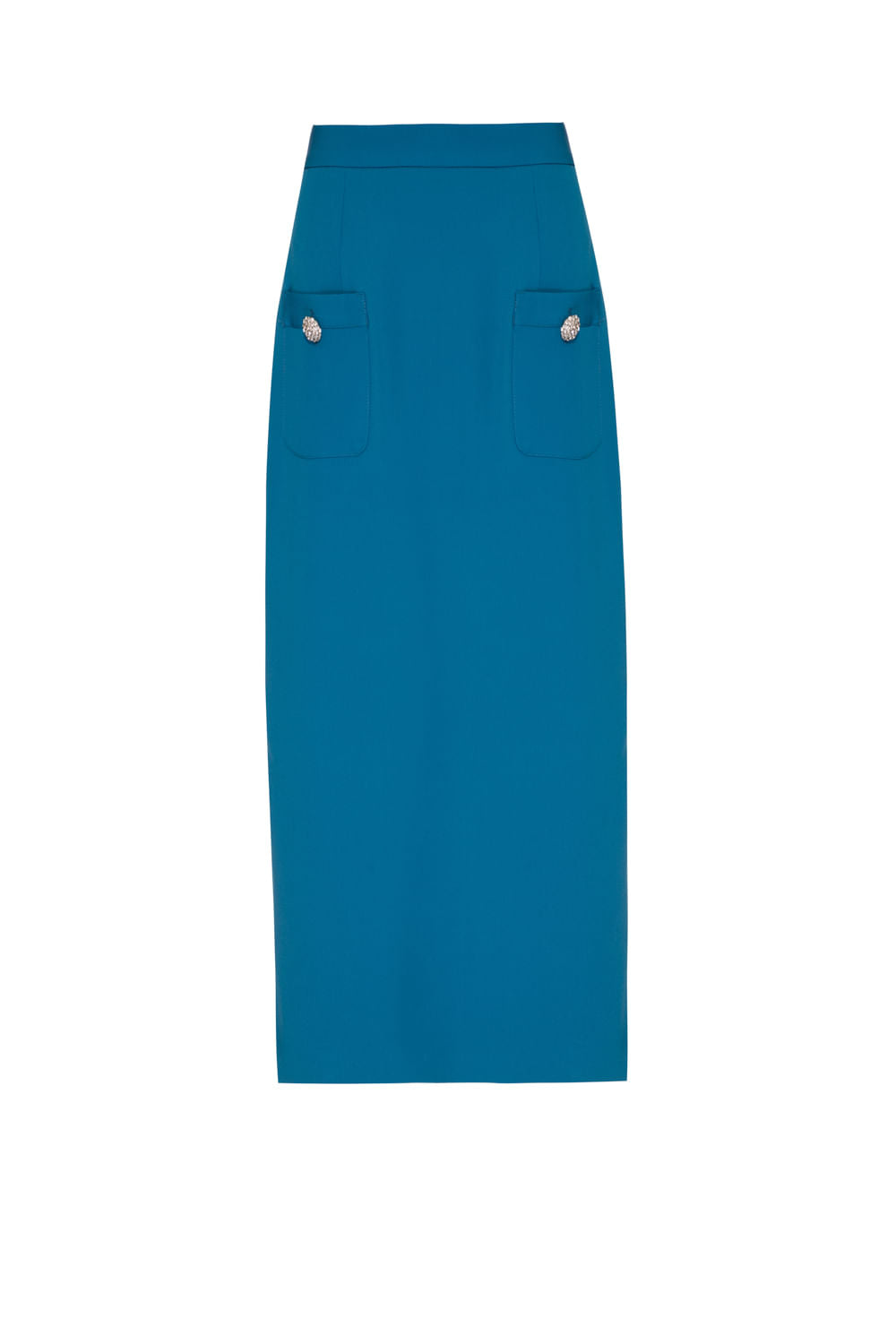 SAIA MÍDI CREPE EDIE AZUL