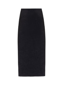 SAIA MÍDI MALHA LUXOR SPY PRETO