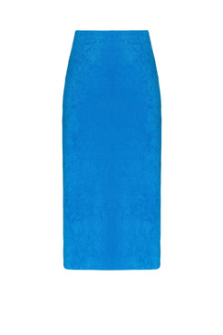 SAIA MÍDI MALHA LUXOR SPY AZUL