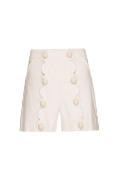 SHORT BOTÕES LINHO NILO MATRON OFF WHITE