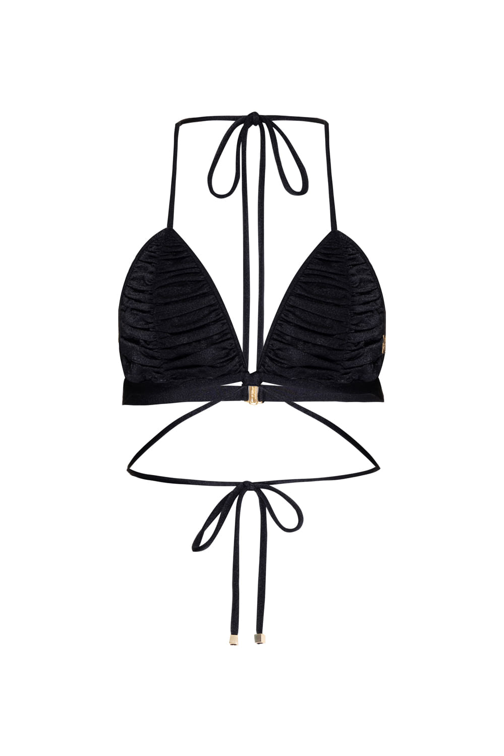 TOP BIQUÍNI CORDÕES LYCRA JOLIE PRETO