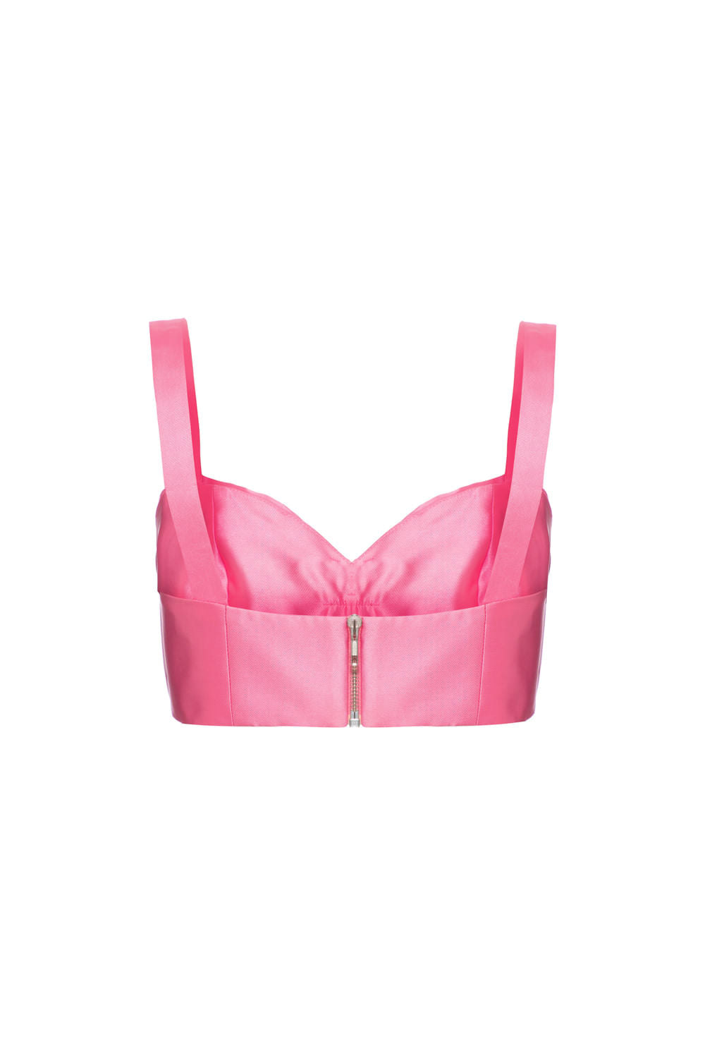 Top cropped laço bordado zibeline jocelyn rosa