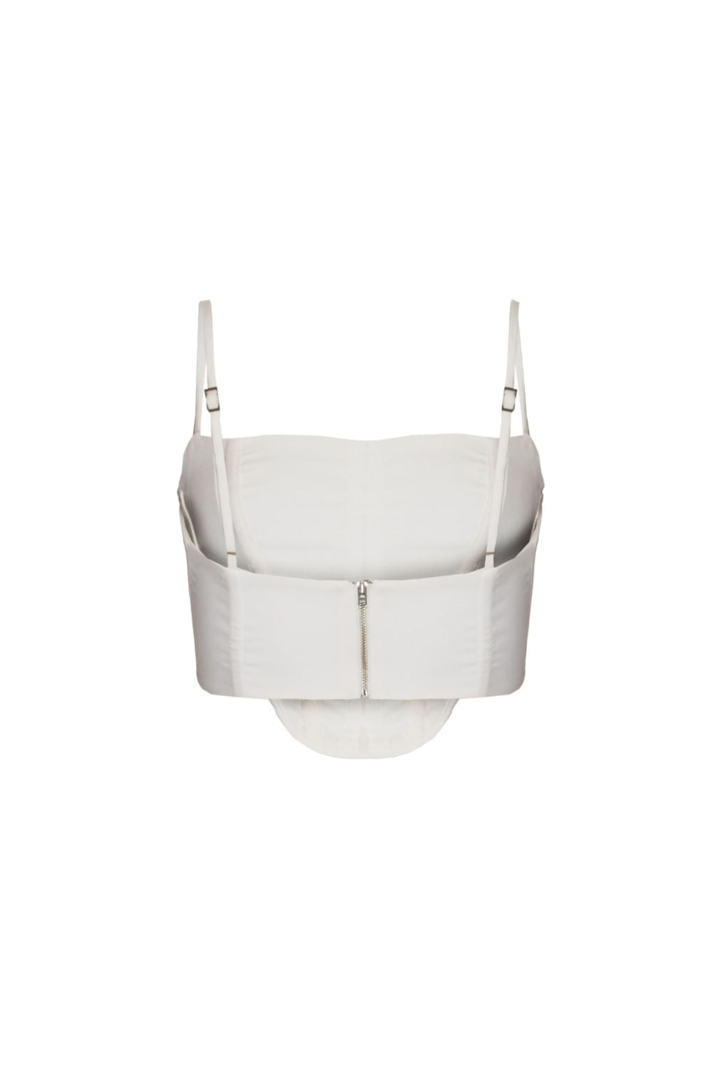 Top cropped crepe edie off white
