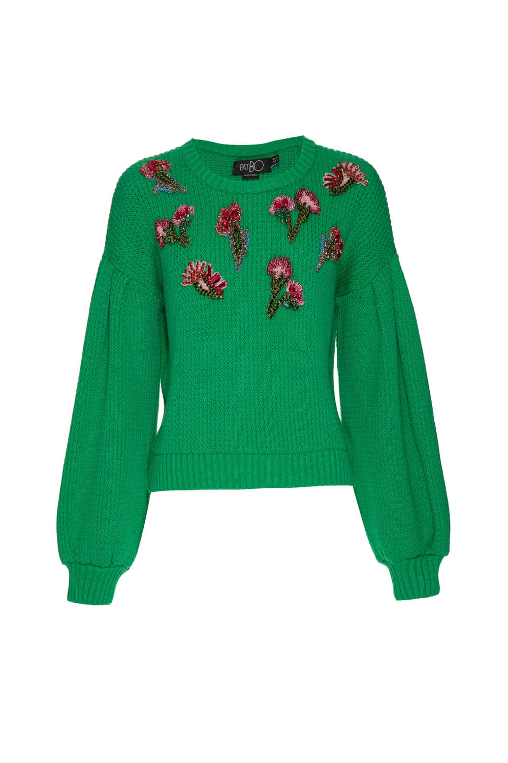 TRICOT BORDADO MISS EMILY - MÃES VERDE