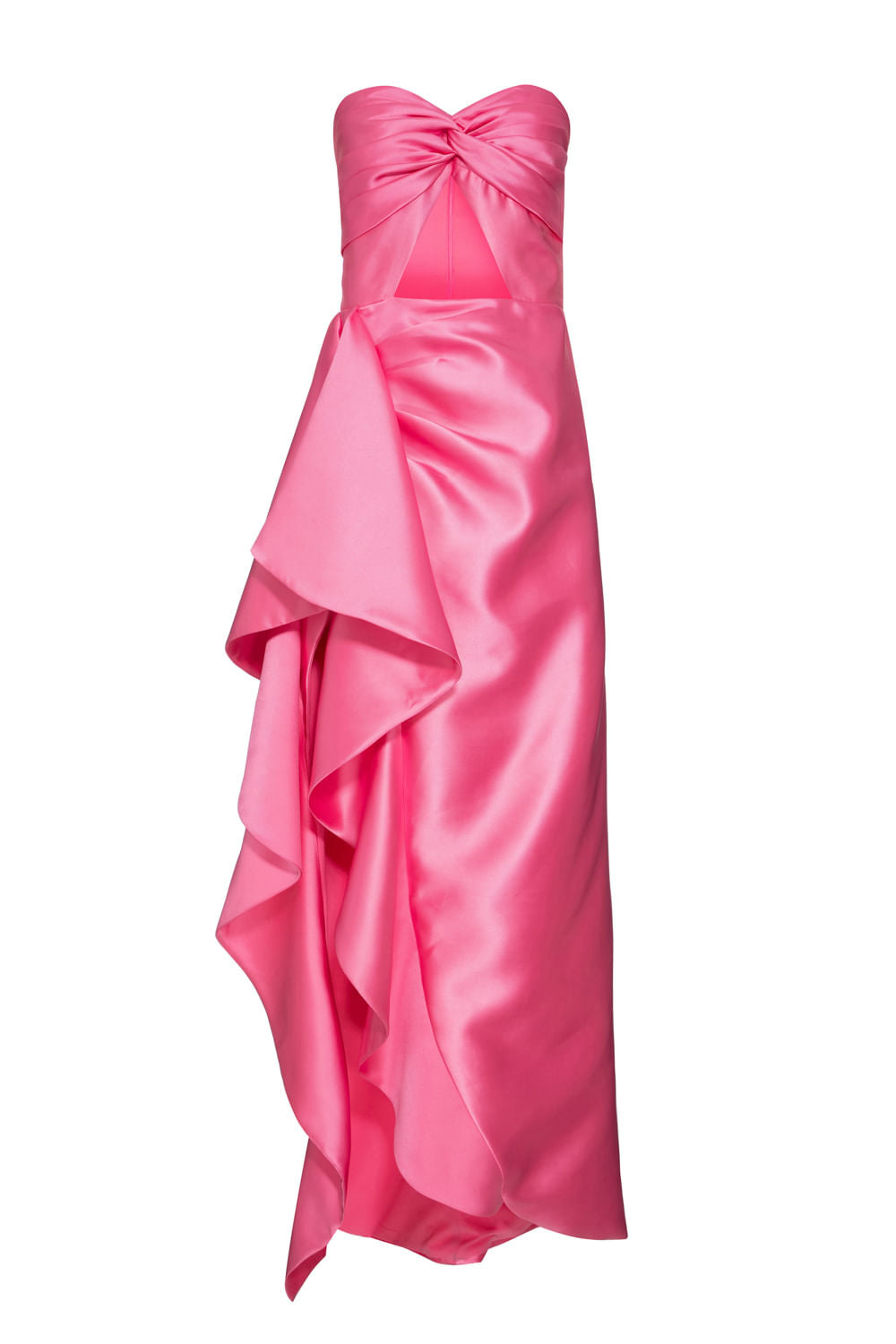 VESTIDO LONGO BABADOS ZIBELINE JOCELYN ROSA