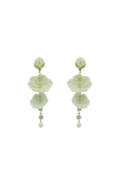 BRINCO PÉROLAS GARDÊNIA OFF WHITE
