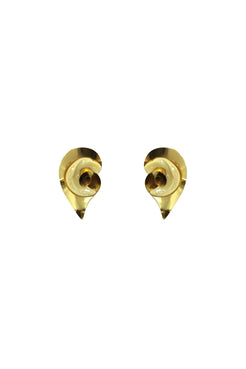 BRINCO FLOR GOTA ESPIRAL OURO