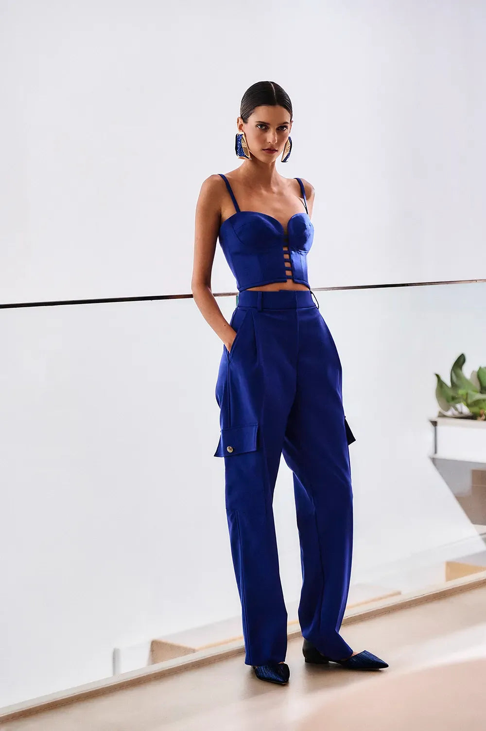 CALÇA COTTON KIA AZUL