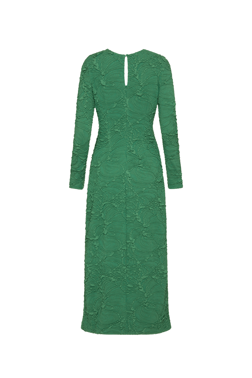 VESTIDO MÍDI LYCRA PETALS VERDE ESCURO